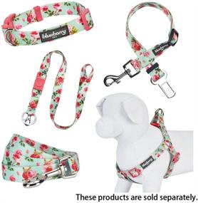 img 3 attached to 🌸 Stylish Spring-inspired Floral Rose Print Dog Seat Belts by Blueberry Pet - 8 Patterns with a Refreshing Scent