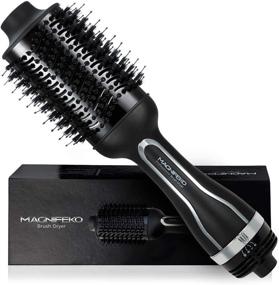 img 4 attached to Magnifeko Hair Dryer Brush & Volumizer - Professional Hairdryer Blow Dryer and Styler Hot Air Brush for Optimal Results