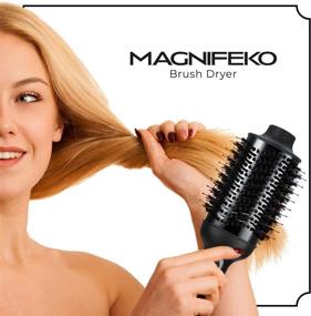 img 2 attached to Magnifeko Hair Dryer Brush & Volumizer - Professional Hairdryer Blow Dryer and Styler Hot Air Brush for Optimal Results