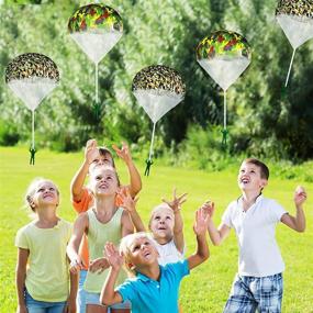 img 3 attached to 🪂 Exciting Outdoor Fun with Parachute Figures: Battery Powered Throwing Adventure