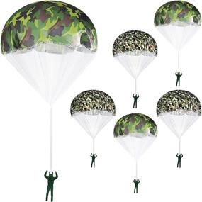 img 4 attached to 🪂 Exciting Outdoor Fun with Parachute Figures: Battery Powered Throwing Adventure