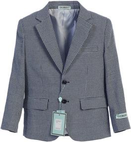 img 3 attached to Gioberti Lightweight Spring Houndstooth Blazer Boys' Clothing