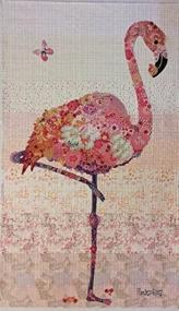 img 1 attached to Pinkerton Flamingo Collage Quilt Pattern