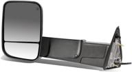 🚗 dna motoring twm-013-t888-bk-sm-l - дымчатое левое / водительское зеркало с подогревом и светодиодами [подходит для dodge ram 09-16] логотип