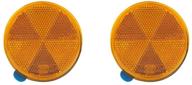 🔵 stick-on round marker reflectors - universal safety spoke reflective stickers for vehicles | adhesive quick mount custom accessories kit logo