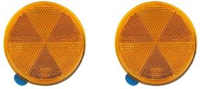 img 4 attached to 🔵 Stick-on Round Marker Reflectors - Universal Safety Spoke Reflective Stickers for Vehicles | Adhesive Quick Mount Custom Accessories Kit