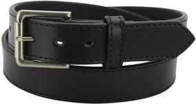 img 4 attached to Bullhide Belts Stitched Leather Inches Men's Accessories