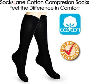 img 2 attached to SocksLane Cotton Compression Support Knee High