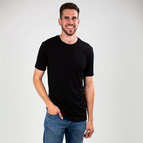 img 2 attached to Slim-Fit Cotton Men's Crewneck T-Shirt for T-Shirts & Tanks Clothing