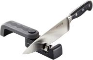 🔪 sabatier 3 stage folding knife sharpener: ultimate 9-inch black tool logo