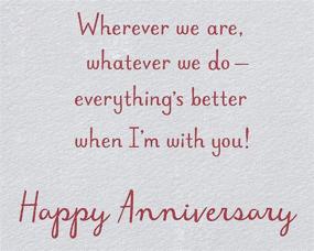 img 2 attached to American Greetings Wedding Anniversary Card For Wife (Beautiful Life)