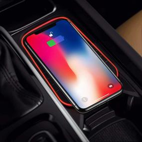 img 2 attached to 🔌 Kucok Car Wireless Charger Mount for Volvo XC90, XC60, S90L, V90 2017-2019 | QC 3.0 Fast Charging | iPhone Xs, XR, X, 8 Compatible | Samsung S9, S8, S7, Note 8 | Wireless Charging Devices | Improved SEO