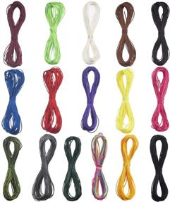 img 2 attached to 1mm Nylon Satin Rattail Cord – 16 Bundles, 175 Yards Total – Silk Cord for Chinese Knotting, Jewelry Making, Bracelet, Necklace, Trim, Kumihimo and Macrame