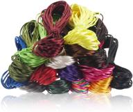 1mm nylon satin rattail cord – 16 bundles, 175 yards total – silk cord for chinese knotting, jewelry making, bracelet, necklace, trim, kumihimo and macrame logo