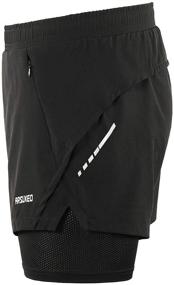 img 2 attached to ARSUXEO Running Shorts Breathable Zipper Men's Clothing and Active