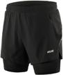 arsuxeo running shorts breathable zipper men's clothing and active logo
