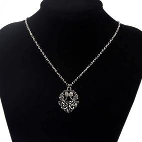 img 1 attached to 🌺 Exquisite CENWA Double Scottish Thistle Necklace: Embrace Your Inner Sassenach