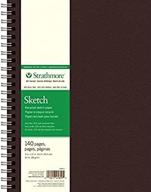 📒 strathmore 400 series recycled art sketch pad 9x12 - wirebound, 70 sheets | eco-friendly sketchbook for artists logo