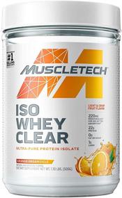 img 4 attached to 🍊 MuscleTech Clear Whey Protein Isolate Powder - Best Whey Isolate Protein for Women & Men - Clear Protein Drink with 22g of Protein, 90 Calories - Orange Dreamsicle Flavor, 1.1lb (19 Servings)