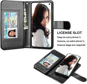 img 2 attached to Leather Detachable Kickstand Magnetic Samsung Cell Phones & Accessories and Cases, Holsters & Clips