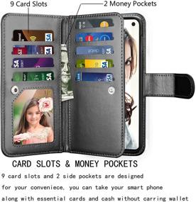 img 3 attached to Leather Detachable Kickstand Magnetic Samsung Cell Phones & Accessories and Cases, Holsters & Clips