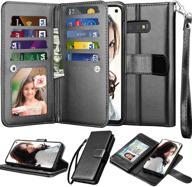 leather detachable kickstand magnetic samsung cell phones & accessories and cases, holsters & clips logo