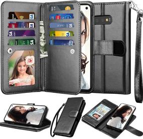 img 4 attached to Leather Detachable Kickstand Magnetic Samsung Cell Phones & Accessories and Cases, Holsters & Clips