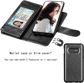 img 1 attached to Leather Detachable Kickstand Magnetic Samsung Cell Phones & Accessories and Cases, Holsters & Clips