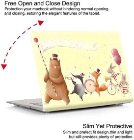 img 2 attached to MacBook Pro 16 Inch Case 2020 2019 Release A2141 PapyHall Cute Animals Series MacBook Protective Plastic Hard Shell Cover For MacBook Pro 16 Inch With Touch Bar Touch ID Laptop Accessories