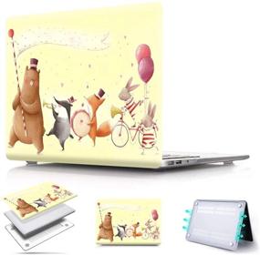 img 4 attached to MacBook Pro 16 Inch Case 2020 2019 Release A2141 PapyHall Cute Animals Series MacBook Protective Plastic Hard Shell Cover For MacBook Pro 16 Inch With Touch Bar Touch ID Laptop Accessories