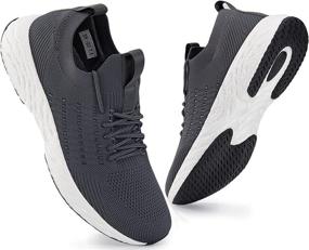 img 4 attached to SCICNCN Lightweight Breathable Sneakers Athletic Men's Shoes