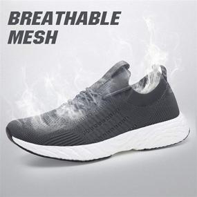 img 2 attached to SCICNCN Lightweight Breathable Sneakers Athletic Men's Shoes