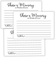 📸 share a memory cards: guest book for life's celebrations and farewells - pack of 50, 4x6 inch logo