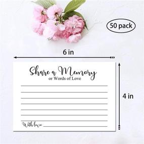 img 3 attached to 📸 Share a Memory Cards: Guest Book for Life's Celebrations and Farewells - Pack of 50, 4x6 Inch
