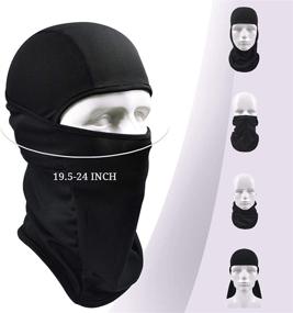 img 2 attached to 🔥 Summer Hot Weather Cycling Motorcycle Balaclava Face Mask in Black - Make Your Choice!