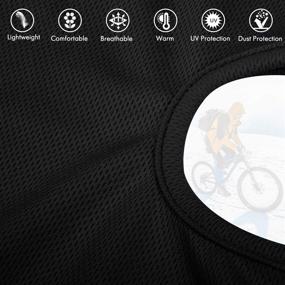 img 1 attached to 🔥 Summer Hot Weather Cycling Motorcycle Balaclava Face Mask in Black - Make Your Choice!