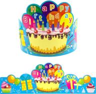 kids birthday crowns party supplies pack of 30 - ideal for family, classroom, school, vbs celebrations logo