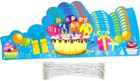 img 2 attached to Kids Birthday Crowns Party Supplies Pack of 30 - Ideal for Family, Classroom, School, VBS Celebrations