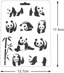 img 3 attached to 🎨 Qiyana 12-Piece Plastic Stencil Set - 8.2x11.6 Inches Craft Stencils for Kids, Journaling, Educational Toys - Love Patterns, Painting, Journal Stencils for Children, People, Plants, Animals