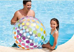 img 1 attached to 🏀 Intex Jumbo Inflatable Pool Ball Multi - 42" Fun for All Ages!