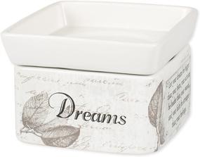 img 2 attached to 🕯️ Dream Action Faith Strong Stoneware Electric 2-in-1 Jar Candle and Wax Tart Oil Warmer