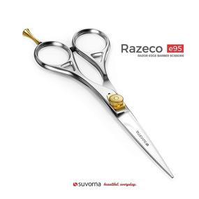 img 1 attached to Suvorna Razeco e95 6” Precision Razor Edge Japanese Stainless Steel Hair Cutting Scissors: Professional-grade Hair Styling, Trimming & Cutting Tools for Salons & Home Use