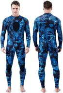 🤿 homruilink men's spearfishing wetsuits - camouflage neoprene diving suit, 1.5mm one piece/two-pieces hooded snorkeling suit for freediving & snorkeling - full wetsuit logo