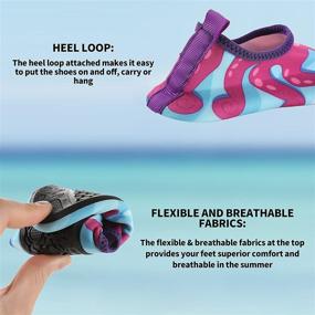 img 2 attached to 👟 JOYIN Toddler Kids Swim Water Shoes: Quick-Dry Aqua Socks for Boys & Girls, Non-Slip Swim Shoes
