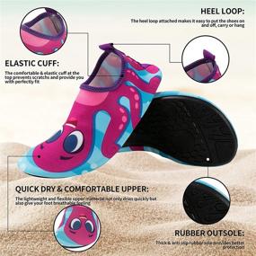 img 3 attached to 👟 JOYIN Toddler Kids Swim Water Shoes: Quick-Dry Aqua Socks for Boys & Girls, Non-Slip Swim Shoes