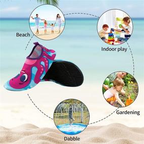 img 1 attached to 👟 JOYIN Toddler Kids Swim Water Shoes: Quick-Dry Aqua Socks for Boys & Girls, Non-Slip Swim Shoes