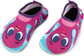 img 4 attached to 👟 JOYIN Toddler Kids Swim Water Shoes: Quick-Dry Aqua Socks for Boys & Girls, Non-Slip Swim Shoes