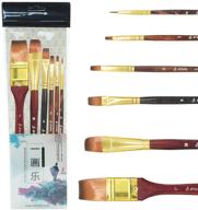 mitini short handle artist brushes logo