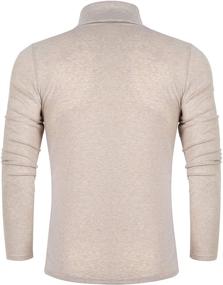 img 2 attached to 🐢 Timeless Style: Classic Fashion Lightweight Turtle Neck T Shirt for Men's Clothing