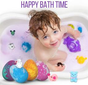 img 2 attached to 🛁 Surprise Colorful Bubble Bath Fizz Balls for Kids - Set of 12 Handmade Bath Bombs with Toys Inside, Ideal for Girls and Boys. Safe for Birthdays, Easter Eggs, and Christmas Gifts.